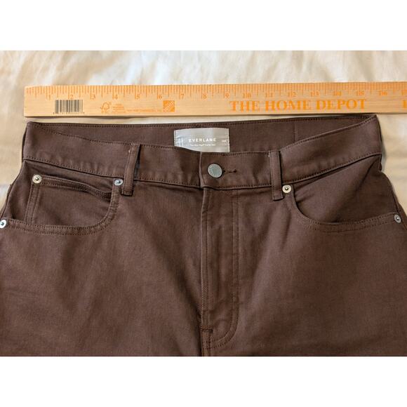NWOT Everlane Way High Curve Ankle Barrel Jeans Cocoa Brown Sz 29 R - Picture 5 of 7